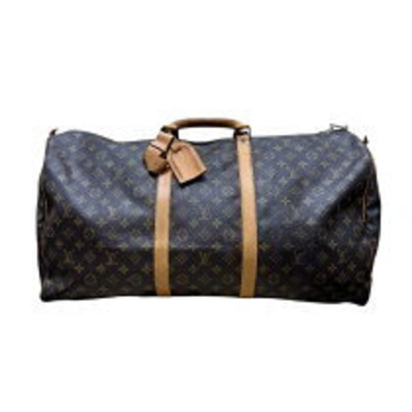 Louis Vuitton Keepall Brown Leather Boston Bag - Picture 1 of 7
